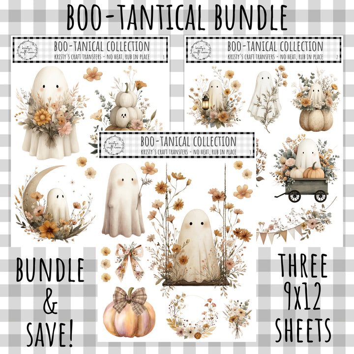 Boo-Tantical - Rub On Transfer - Bundle