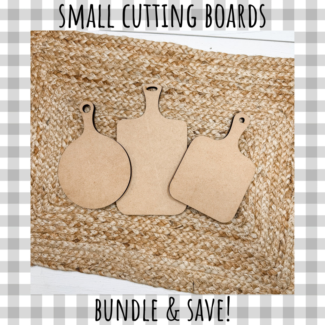 Small Cutting Board Bundle - 3 Small Cutting Board Wood Blanks