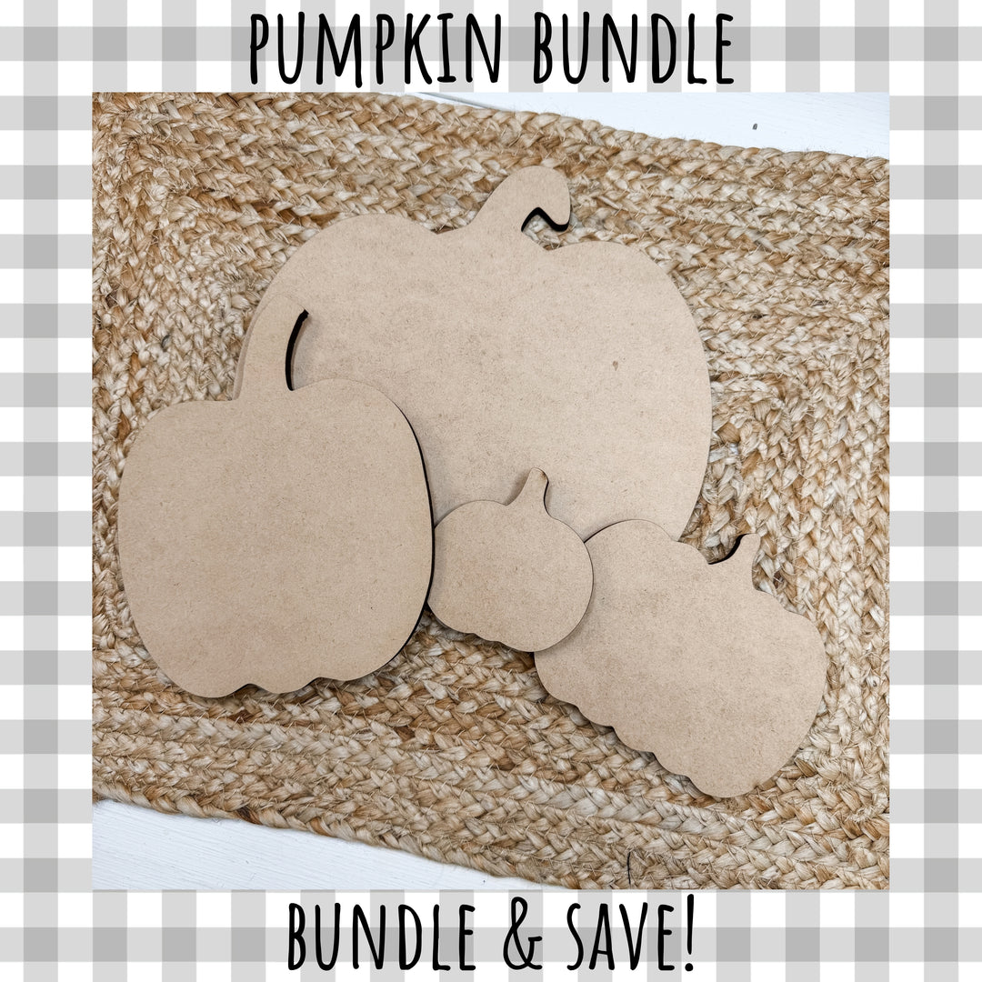 Pumpkin Bundle - 4 Wood Pumpkin Blanks