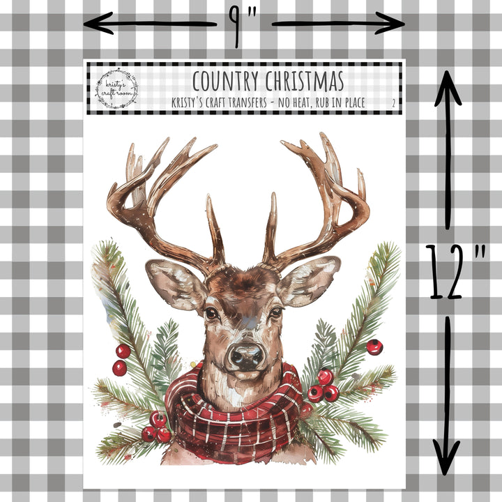 Country Christmas - Rub On Transfer - Bundle