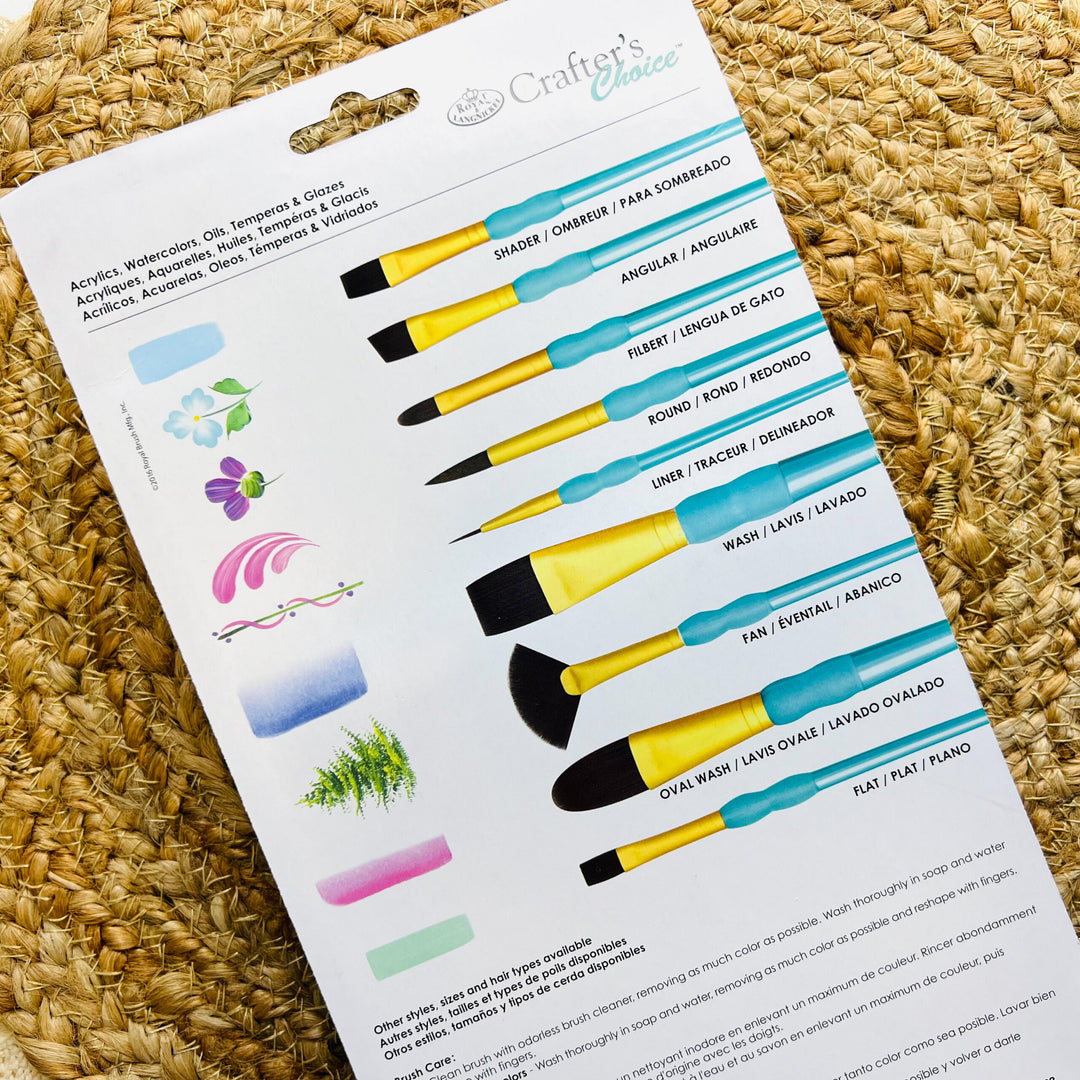 15-piece Black Taklon Super Value Pack