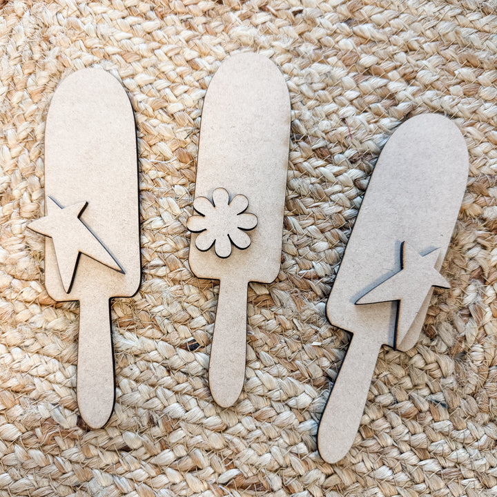 Popsicle Trio Wood Blank