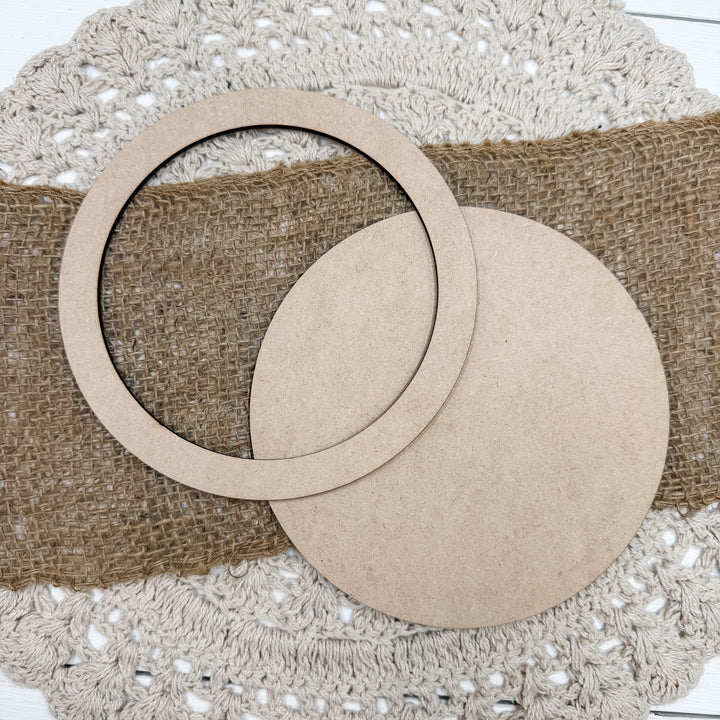 Medium Round Frame Wood Blank 6"X6"