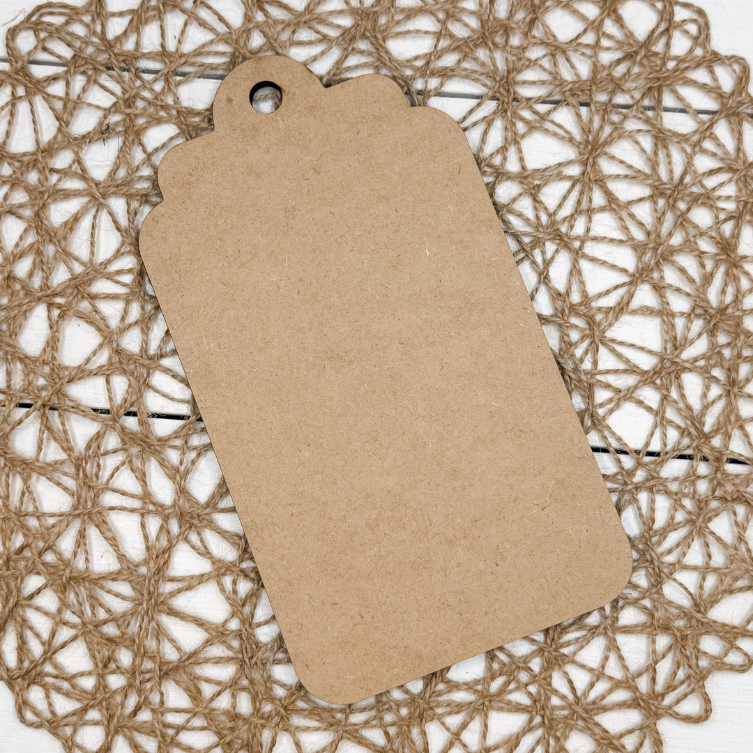 Large Tag Wood Blank - 1