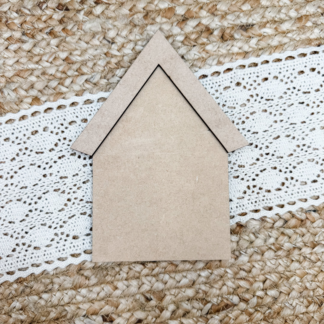 House Wood Cutout Blank