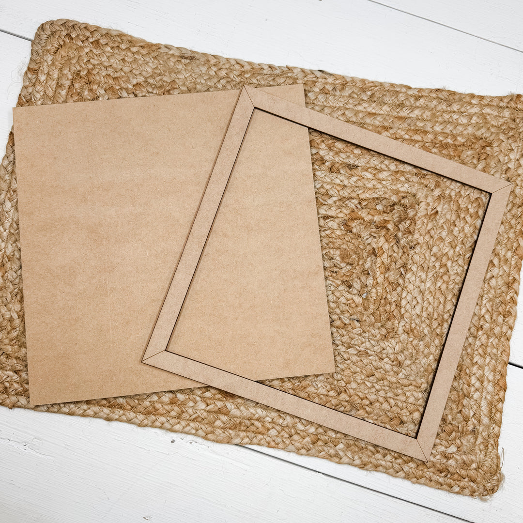Large Square Frame Wood Blank 10"x10"