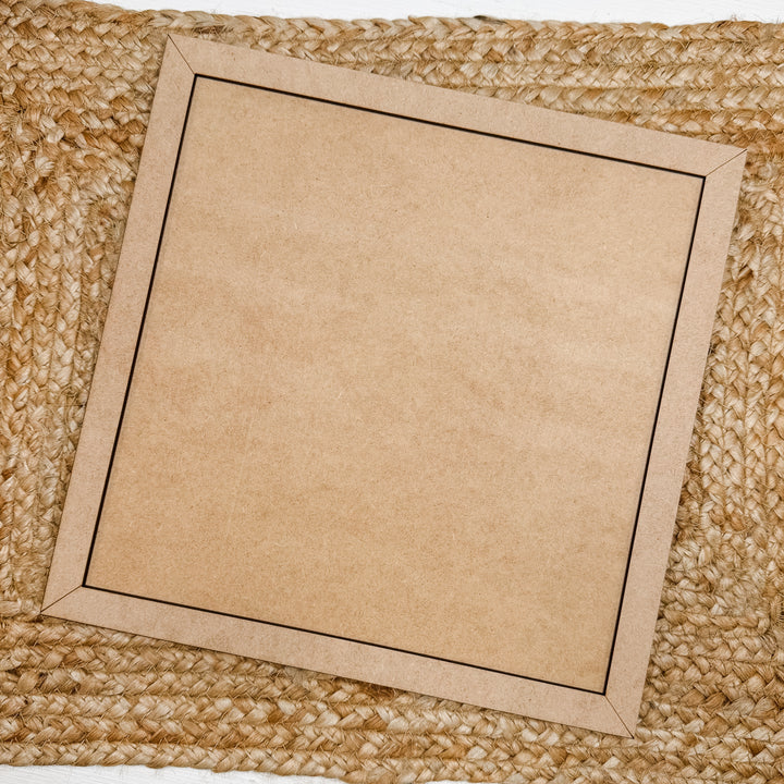 Large Square Frame Wood Blank 10"x10"