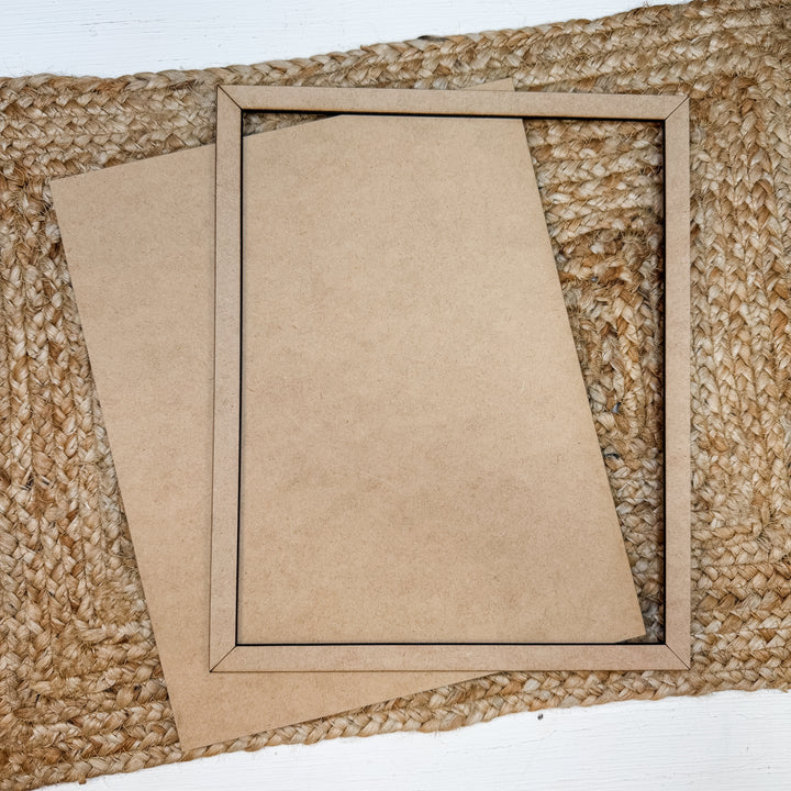X-Large Rectangle Frame Wood Blank 9"x11"