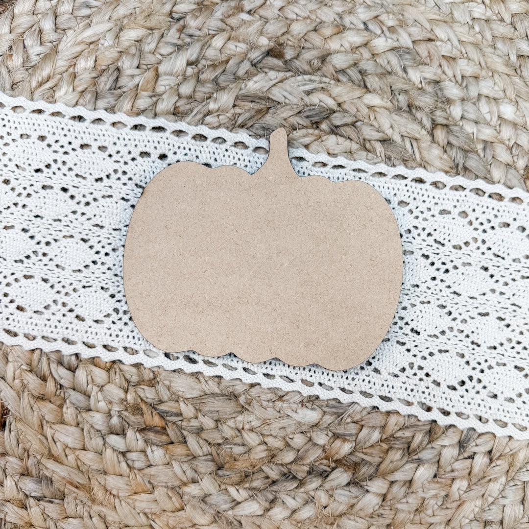 Small Pumpkin Wood Cutout Blank