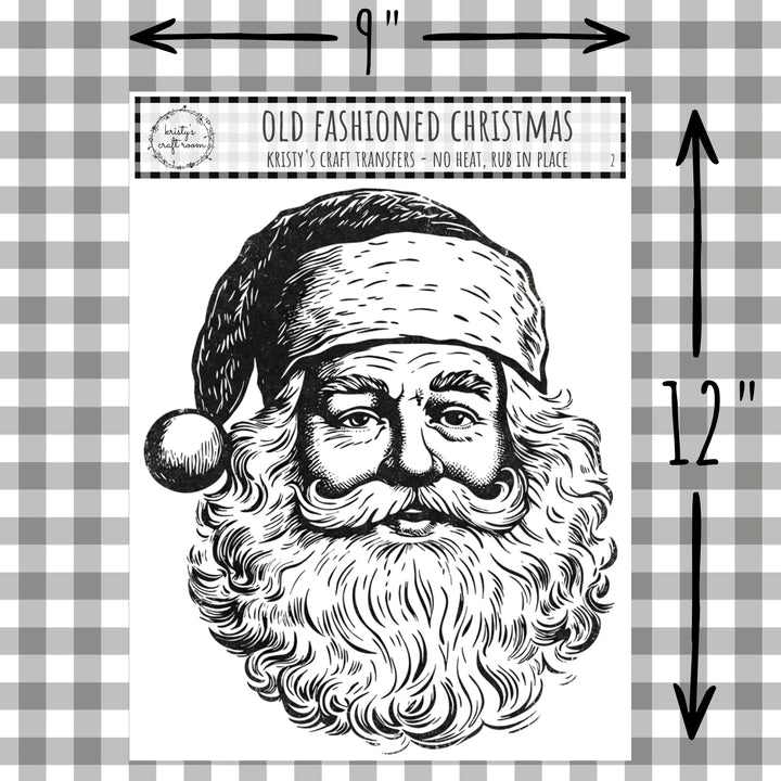 Old Fashioned Christmas - Rub On Transfer - Bundle