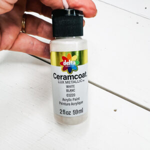 Ceramcoat – Acrylic Paint – 2oz - Lux Metallic White