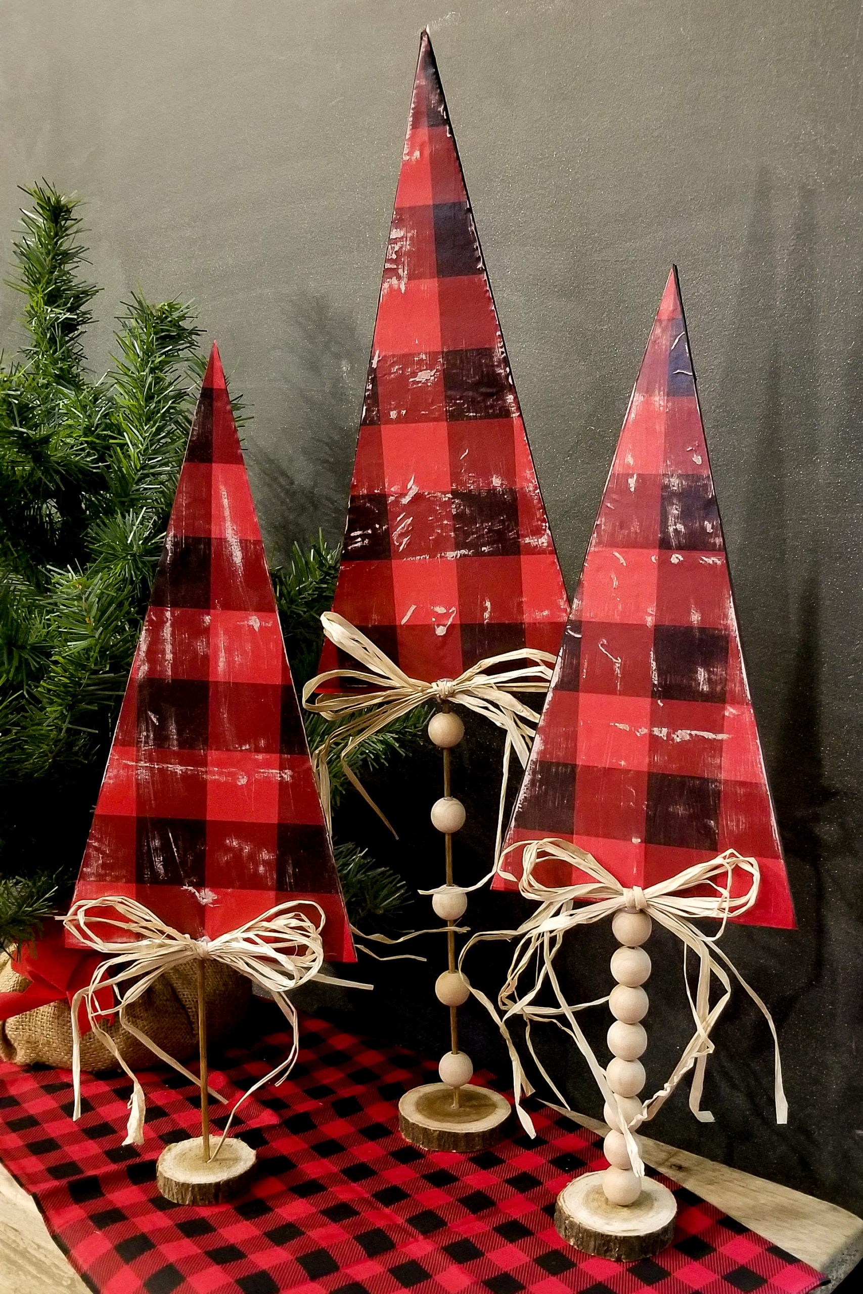 DIY Foam Board Christmas Trees – Sprinkled and Painted at KA Styles.co