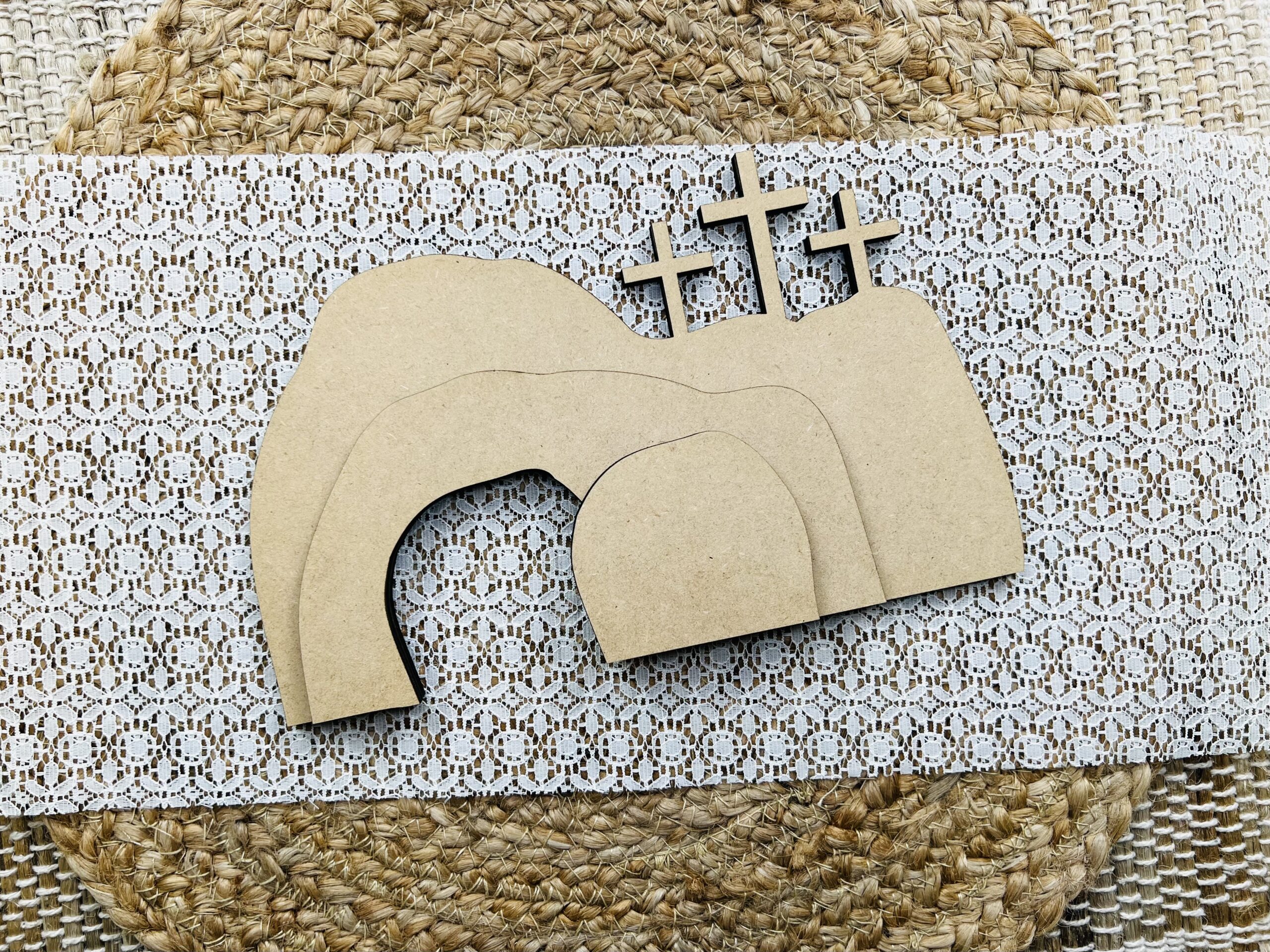 This is a tomb wood cutout for crafting