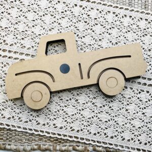 This is a interchangeable truck cutout set with a piece of metal for the magnet plate. this craft is to be used with the interchangeable truck