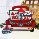 Patriotic Tiered Tray set for the Fourth of July. Shown painted with our Truck Tray Set