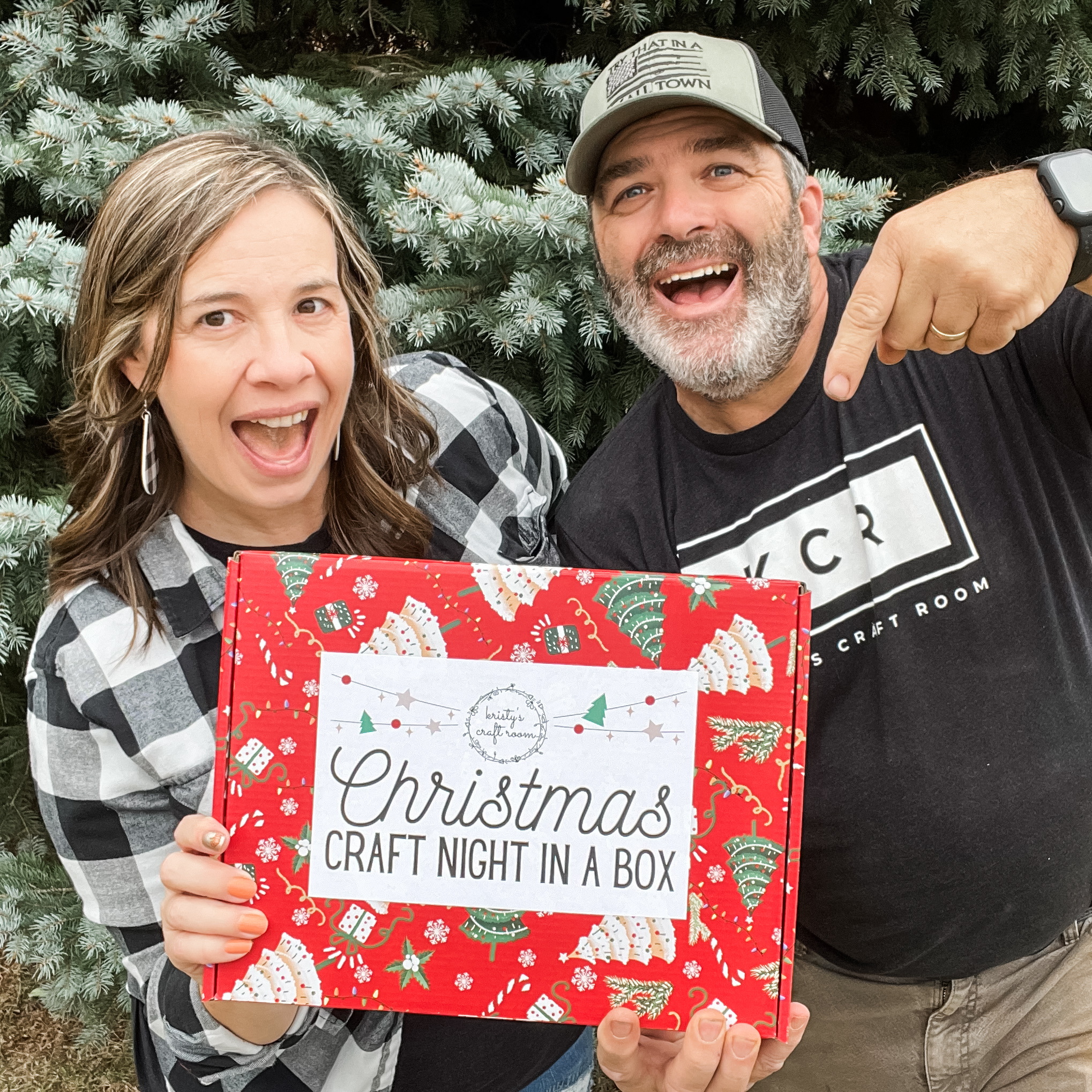 Family and friends Christmas craft night shipped to your door. diy wood cutouts for gathering and crafting.