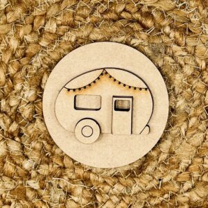 Camper Insert for Interchangeable Sign - Three Inch Round