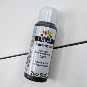 Ceramcoat – Acrylic Paint – 2oz - Burnt Umber