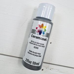 Ceramcoat – Acrylic Paint – 2oz - Metallic Deep Silver
