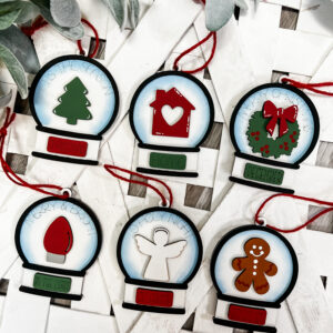 Snow Globe Christmas Ornaments - Christmas in July