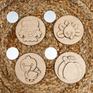 Bundle of Fall Inserts for Interchangeable Sign - Three Inch Round