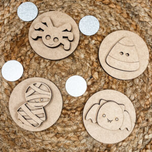 Bundle of Halloween Inserts for Interchangeable Sign - Three Inch Round