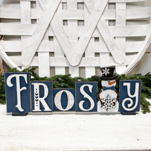 "Frosty" Snowman Sign
