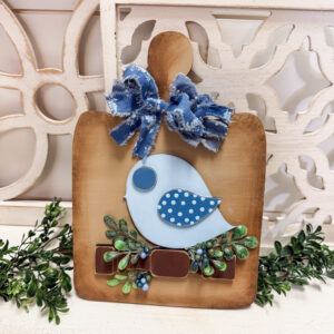 Cutting Board with Spring Bird